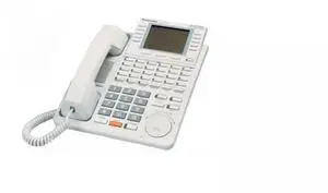Panasonic KX-T7456 Digital 24 Button Speakerphone 6-Line Display KXT7456 White(Refurbished)