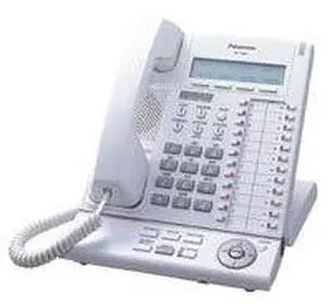 Panasonic KX-T7630-B 24 Button 3-Line LCD Speakerphone White (Refurbished)