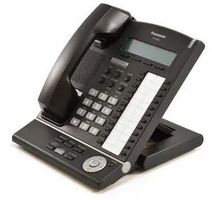 Panasonic KX-T7630-B 24 Button 3-Line LCD Speakerphone Black (Refurbished)