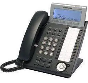 Panasonic KX-DT346-B 24-Button 6-Line Backlit LCD Display Digital Telephone, Black (Refurbished)