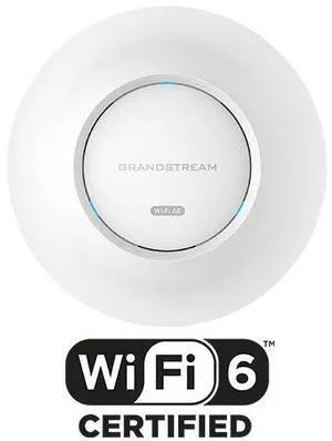Grandstream 2x2 802.11ax Wi-Fi6EAP, AX5400, 1xGigE, 1x2.5GigE, BLE, HE160 GWN7665