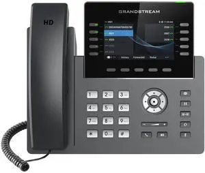 Grandstream 10 Lines, 16 SIP Sccounts, 4.3 in scrn, PoE, WiFi GRP2615