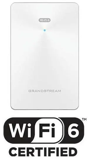 Grandstream 2x2 802.11ax AX3000 Wi-Fi 6 In-Wall AP GWN7661E New Version