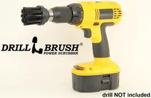 Black Ultra Stiff Nylon Bristle Heavy Duty Power Scrub Brush for Stone