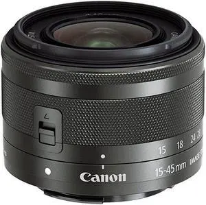 Canon EF-M 15-45mm f/3.5-6.3 Image Stabilization STM Zoom Lens (Black) (Renewed)