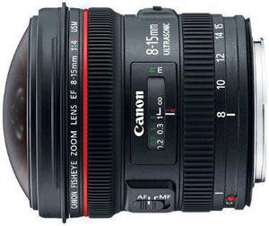 Canon EF 8-15mm f/4L Fisheye USM Ultra-Wide Zoom Lens for Canon EOS SLR Cameras