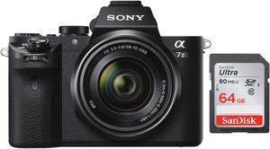 Sony Alpha a7II Mirrorless Digital Camera with 28-70mm f/3.5-5.6 Lens and Free Sony 64 GB SD Card