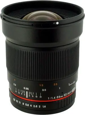 Rokinon 24mm F/1.4 Aspherical Wide Angle Lens for Olympus 4/3 RK24M-O