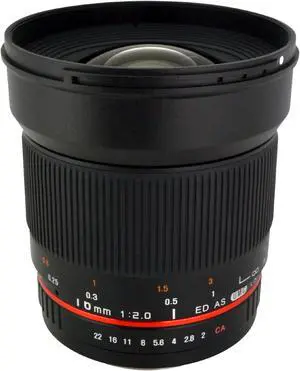 Rokinon 16mm f/2.0 ED AS UMC CS Lens for Samsung NX Mount
