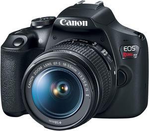 Canon EOS Rebel T7 24.1 MP Digital SLR Camera - Black (Kit with 18-55 Lens)