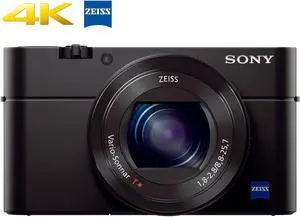 Sony RX100 IV 20.1 MP Premium Compact Digital Camera w/ 1-inch Sensor, 4K Movies and 40x Super Slow Motion HD DSCRX100M4