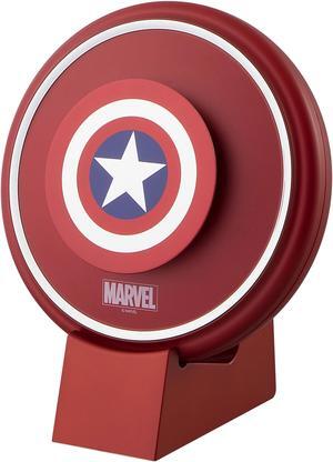 Marvel Aladdin Portable and Quiet Air Purifier with Washable Dual E-Nano Deodorizing Filter Technology - CE Certified & Energy Efficient by AirTec - Captain America