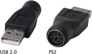 SANOXY PS/2 Female to USB Male Passive Adapter-Replacement for Keyboard, Mouse