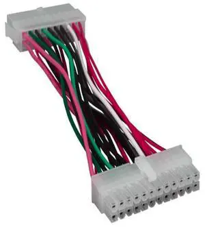 SANOXY Cables and Adapters; 6" ATX 20-pin Male to 24-pin Female Motherboard Adapter Cable
