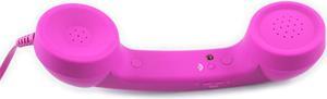 SANOXY Retro Old School Style Handset, Anti Radiation 3.5mm Socket for Mobile Phones, Tablets, Computer (PINK)