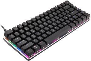 SANOXY RGB Backlight 82 Keys Anti-Ghosting Ergonomic Mechanical Keyboard Blue Switch