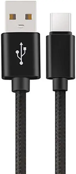 SANOXY Braided USB-A-USB Type C Fast Charging Data Sync Cable Compatible USB-C to USB-A 2.0 Cable [6ft], Black