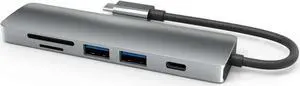 SANOXY 6 in 1 USB-C Hub Type-C to HDMI + 2x USB3.0 + PD + TF + SD Adapter