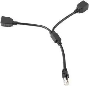 RJ45 Splitter Adapter LAN Ethernet Cable