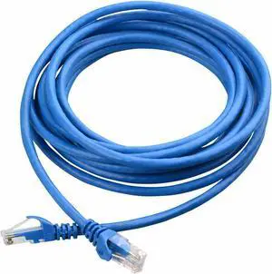 Ethernet Cable Lan Network CAT6 Internet Modem Blue RJ45 30ft