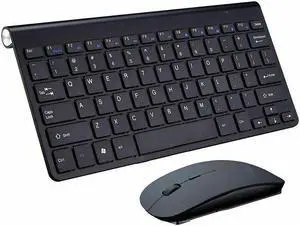 2.4G Compatible Mini Wireless Keyboard And Mouse Set Black