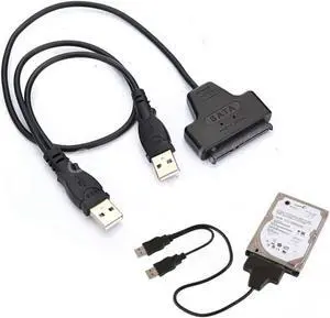 USB 2.0 to 2.5inch HDD 7+15pin SATA Hard Drive Cable