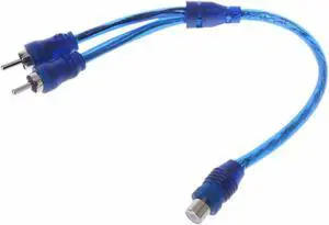 2x Pcs 7" RCA Audio Jack Cable Y Adapter Splitter
