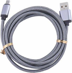 3M / 10FT Micro USB Fast Charger Data Sync Cable Cord (Silver)