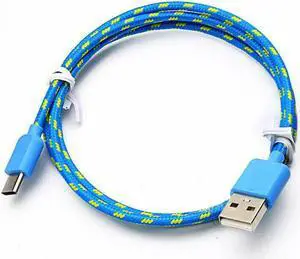 1m/ 3ft USB C Cable Type C Fast Charger For OEM Samsung Galaxy S8 S9 S10 Plus Note 8 10 (Blue)