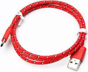 1m/ 3ft USB C Cable Type C Fast Charger For OEM Samsung Galaxy S8 S9 S10 Plus Note 8 10 (Red)