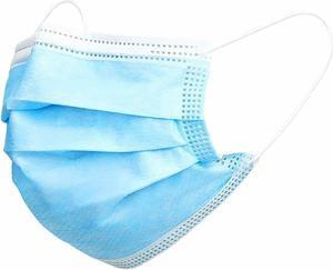 Disposable Face Masks Earloop Blue 3-Ply Unisex Mouth & Nose Cover 50pcs (1 box)