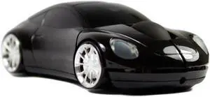 2.4GHz Wireless 3D Car Shape Optical Mouse USB Receiver (Black)