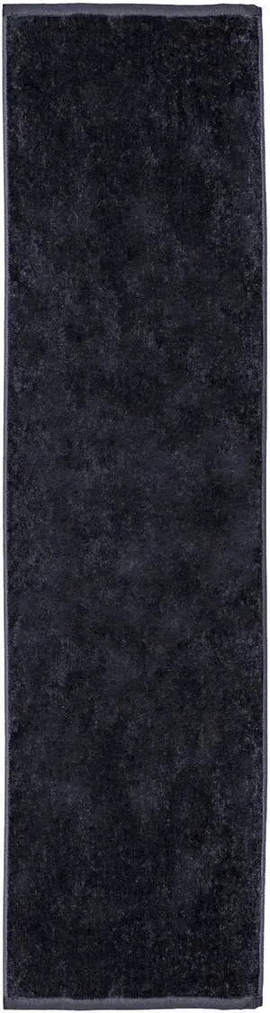 Premium Terry Velour fitnes Towel, 12 inch x 44 inch Black
