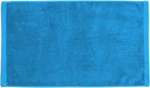 Premium Velour Hand Face Sports Towel 16 inch x26 inch Aqua