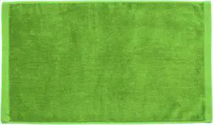 Premium Velour Hand Face Sports Towel 16 inch x26 inch Lime