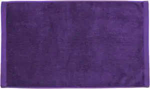 Premium Velour Hand Face Sports Towel 16 inch x26 inch Purple