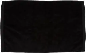 Premium Velour Hand Face Sports Towel 16 inch x26 inch Black