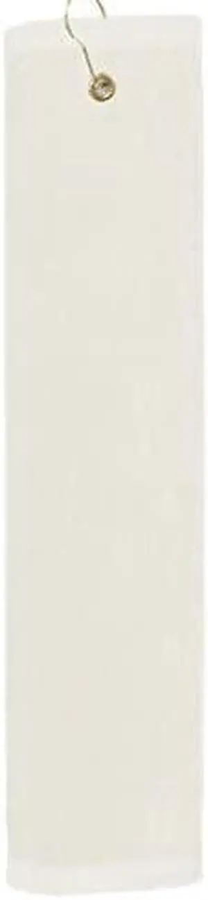 Premium 16 inch x 26 inch Velour Golf Towel with Tri-fold Hook & Grommet Placement-Beige