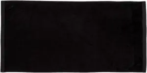 TowelSoft Jumbo Size Terry Dobby Hem Velour Beach Towel Velour Beach Towel 36 inch x 72 inch -Black