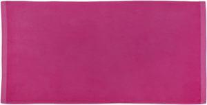 TowelSoft Jumbo Size Terry Dobby Hem Velour Beach Towel Velour Beach Towel 36 inch x 72 inch -Hot Pink