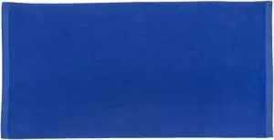 TowelSoft Jumbo Size Terry Dobby Hem Velour Beach Towel Velour Beach Towel 36 inch x 72 inch -Royal Blue