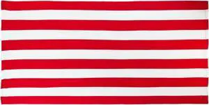 TowelSoft Microfiber Cabana Stripe Beach Towel 30 inch x 60 inch Red