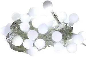 Elegani 100 LED White String Light Bulbs with Connector  32ft Plug-In, 8 Lighting Modes, Indoor Decorative Lighting for Holiday, Party, and Home Décor