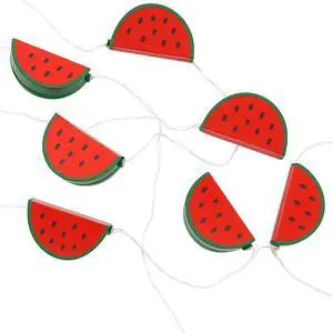 Elegani 10 LED Watermelon String Lights  Warm White Decorative Indoor Outdoor Lighting