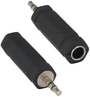 Sanoxy (2-Pack) 3.5mm Stereo Male to 6.3mm(1/4") Stereo Female Adapter