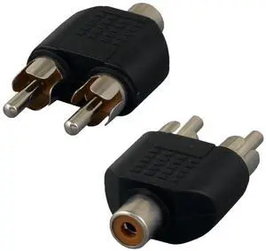 Sanoxy (2-Pack) RCA Mono Female to 2 RCA Mono Male Splitter Adapter