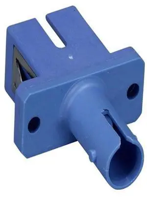 SANOXY Cables and Adapters; 2 PACK of Multimode ST/SC Simplex Fiber Optic Adapter, Plastic Body
