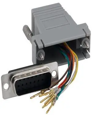 SANOXY Cables and Adapters; 2 PACK ofDB15 Male to RJ-45 Modualr Adapter