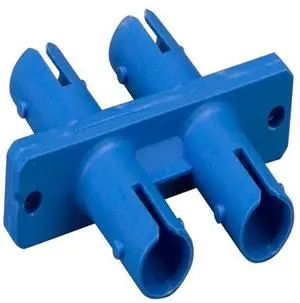 SANOXY Cables and Adapters; 2 PACK of Multimode ST/ST Duplex Fiber Optic Adapter, Plastic Body