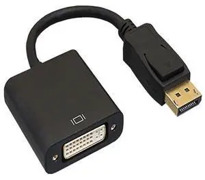 SANOXY Cables and Adapters; 6.3 Displayport Male to DVI-D Female Adapter Cable with Latches